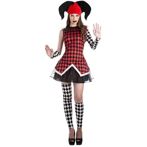 Comparateur de prix : Boland - Costume Arlequin pour femme, costume de carnaval, set de costumes pour Halloween, carnaval et soirées déguisées