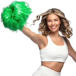 Comparateur de prix : pompon cheerleading 34cm vert vif - 85939