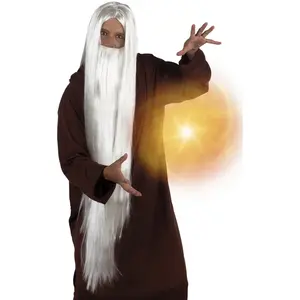 Comparateur de prix : Boland Perruque Druide Blanche Avec Barbe A Elastique