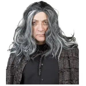Comparateur de prix : Boland perruque vampire cheveux long mèches blanc homme - 86083
