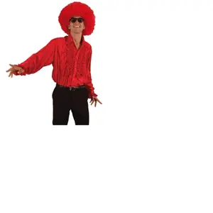Comparateur de prix : perruque afro groove cheveux bouclés rouge adulte - boland 86024