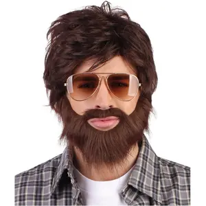 Comparateur de prix : perruque dude avec barbe et moustache - boland 86312