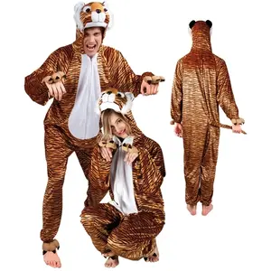 Comparateur de prix : Boland- Animal Costume en Peluche Tigre, 8236928, Marron/Noir, 180 cm
