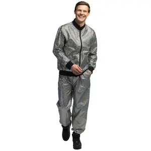 Survêtement Disco diamond dude argent - M