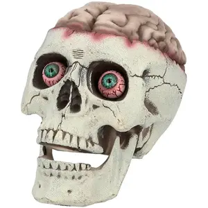 Comparateur de prix : Boland 73213 - Crâne avec mâchoire mobile, 18 x 13 x 15 cm, figure décorative, décoration d'Halloween, décoration de fête