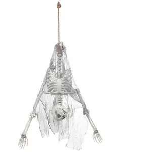 Comparateur de prix : Boland 73040   Squelette à suspendre   Taille 140 cm   Décoration à suspendre   Pour Halloween, carnaval, fête à thème