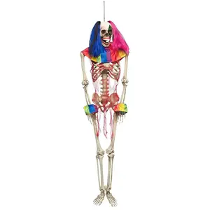 Comparateur de prix : Boland 73111 - Décoration suspendue d'horreur, squelette de cirque, 160 cm, décoration de fête pour une fête à thème et Halloween, décoration suspendue