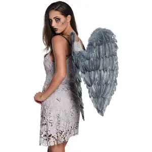 Comparateur de prix : Ailes d'ange déchu - BOLAND - Gris - Plumes d'oie - 65 x 65 cm
