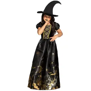 Comparateur de prix : déguisement sorcière effrayante fille - 10/12 ans - noir - boland 78142
