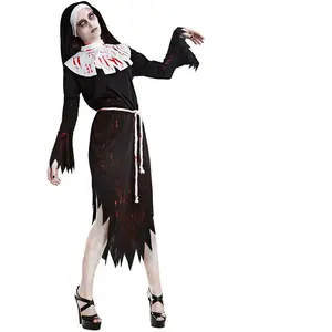 Comparateur de prix : Boland - Costume Zombie Nonne pour adultes, costume de carnaval, set de costume pour Halloween, carnaval et fête à thème