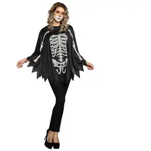 Comparateur de prix : Boland Poncho Squelette, 10134295, Noir/Blanc L
