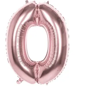 Comparateur de prix : Boland ballon numéro 0 or rose 86 cm