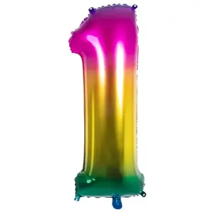 Boland-BOL22051 Zahl Ballons de baudruche, 10135483, Vert, 86 cm pas cher