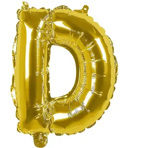 RueDeLaFete Ballon aluminium mylar lettre D,  or pas cher