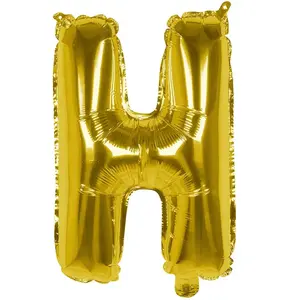 RueDeLaFete Ballon aluminium mylar lettre H,  or pas cher