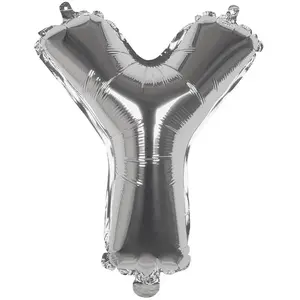 Boland ballon lettre Y argent 36 cm pas cher