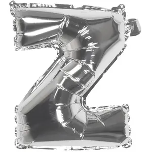 RueDeLaFete Ballon aluminium mylar lettre Z,  argent pas cher