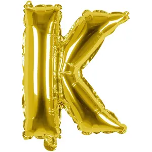 RueDeLaFete Ballon aluminium mylar lettre K,  or pas cher