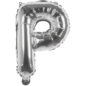 RueDeLaFete Ballon aluminium mylar lettre P,  argent pas cher