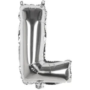 RueDeLaFete Ballon aluminium mylar lettre L,  argent pas cher