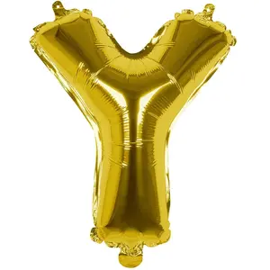 RueDeLaFete Ballon aluminium mylar lettre Y,  or pas cher