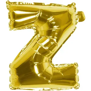 RueDeLaFete Ballon aluminium mylar lettre Z,  or pas cher