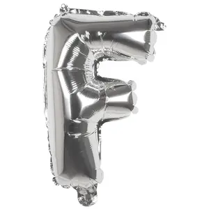 Boland ballon lettre F argent 36 cm pas cher