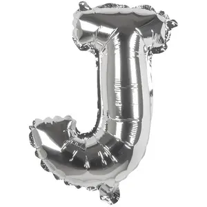 RueDeLaFete Ballon aluminium mylar lettre J,  argent pas cher