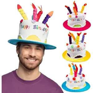 Comparateur de prix : Boland Chapeau Happy birthday vert adulte taille unique