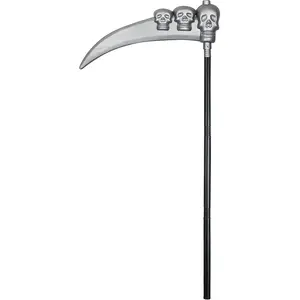 Comparateur de prix : Faux en plastique crâne - BOLAND - 103 cm - Gris et noir - Enfant - Intérieur