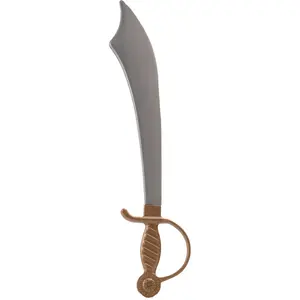 Comparateur de prix : Cimeterre de Pirate - BOLAND - Accessoire Multicolor - Sabre en plastique de 52 cm