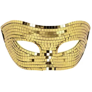 Non communiqué masque loup facettes disco or adulte - boland 00197 pas cher