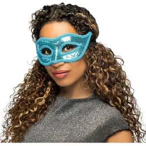 Masque Venice sequins turquoise