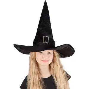 Comparateur de prix : Boland chapeau de sorcière 44 cm junior polyester noir