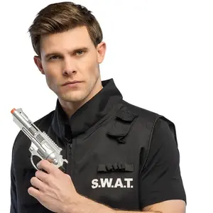 RueDeLaFete Pistolet de police Justice - 25 cm pas cher