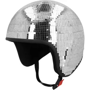 Comparateur de prix : CASQUE BOULE À FACETTES ARGENT DISCO ADULTE  Gris Argent