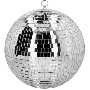 RueDeLaFete BOULE À FACETTES MIROIR DISCO 40CM ARGENT pas cher