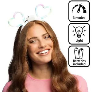 Comparateur de prix : LED tiare Glowing hearts