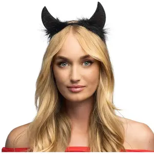 Comparateur de prix : Tiare cornes du diable Démon -Noir