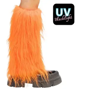 Comparateur de prix : Paire jambières Rave orange fluo UV