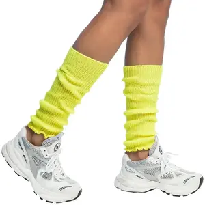 Comparateur de prix : paire de jambières polyester jaune fluo adulte - boland 01752