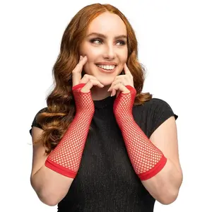 Paire gants coude Mesh rouge 02992BOL