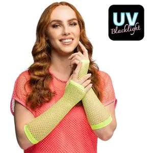 Paire gants coude Mesh vert fluo 02996BOL