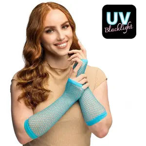 Paire gants coude Mesh bleu fluo 02997BOL
