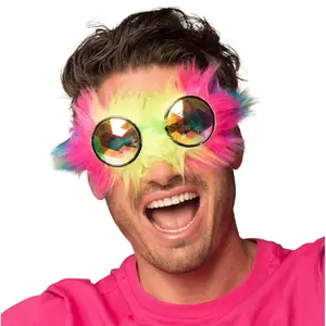 Comparateur de prix : paire de lunettes rave party arc-en-ciel adulte - boland 02651