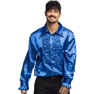 Comparateur de prix : Boland Chemise disco - Non spécifié - Taille XL - Satin - Col à jabot - Froufrous avant