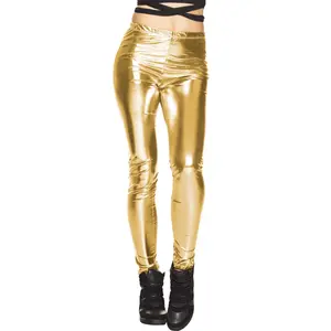 Comparateur de prix : Boland - Leggings Glance, Or, avec élastique, Polyvalent, Carnaval, fête déguisée