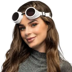 RueDeLaFete Lunettes party Vibe blanc UV pas cher