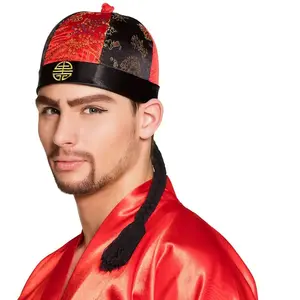 Comparateur de prix : Boland chapeau Mandarin avec ses hommes noir / rouge taille unique