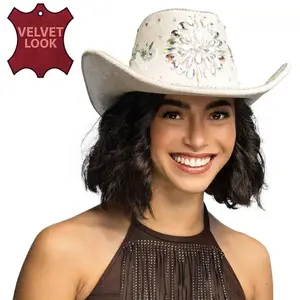 Chapeau cowboy Crystal beige